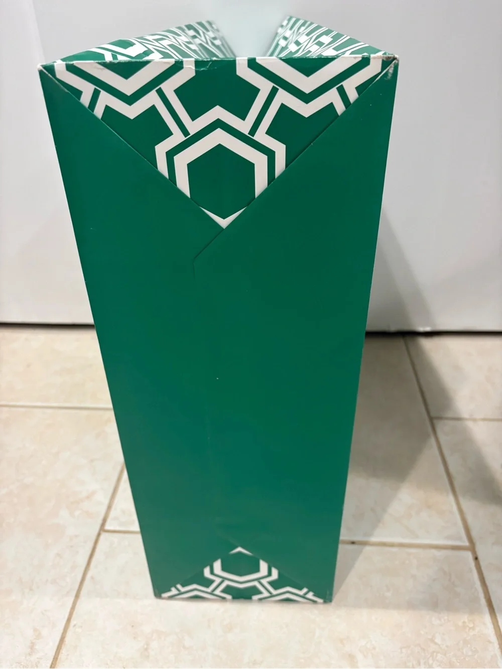 Jonathan Adler Emerald Green Gift Bag with White Logo